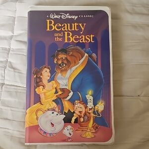 Disney Beauty and the Beast VHS - Blue and Yellow Cover